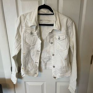 Banana Republic White Jean Jacket